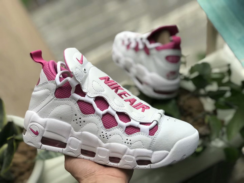 Authentic Nike Air More Moeny white&pink women